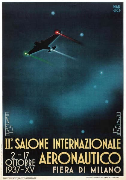 II° Salone Internazionale Aeronautico. Fiera di Milano