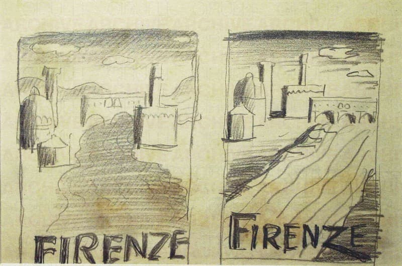 Due bozzetti per manifesto “Firenze”