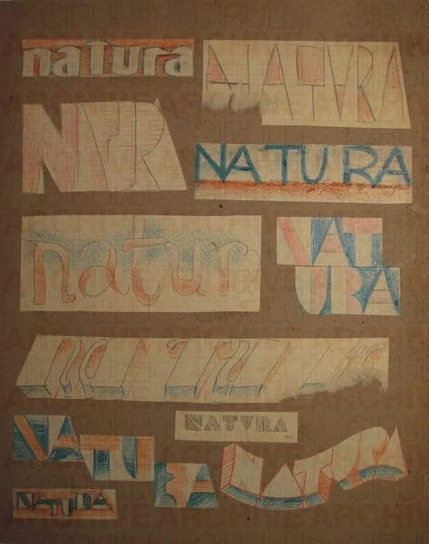 Undici studi di logo per la rivista “Natura”