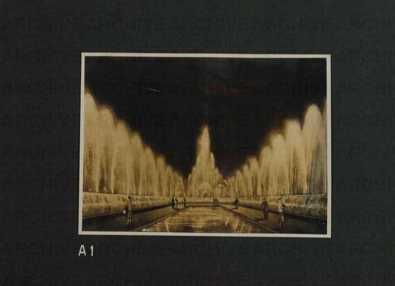 Esposizione Universale di Roma 1942 Giardini luminosi Mappa