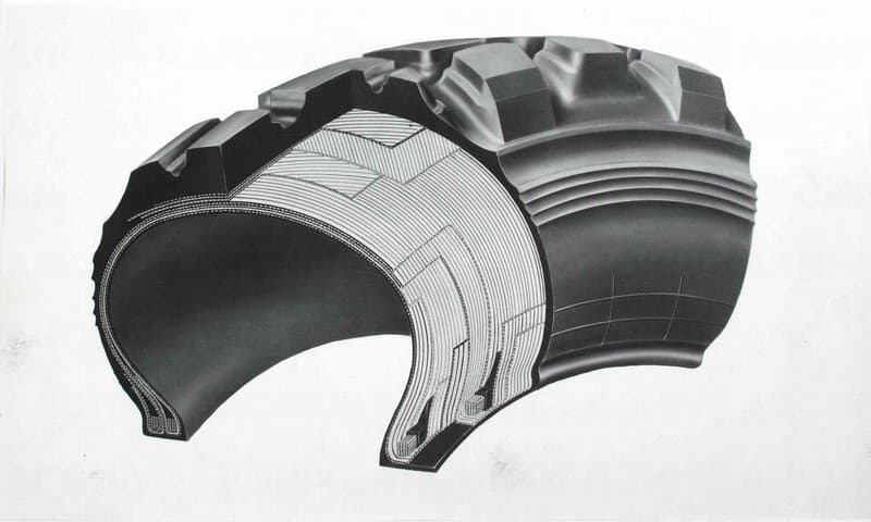Progetto per disegno tecnico industriale. Sezione di pneumatico Pirelli