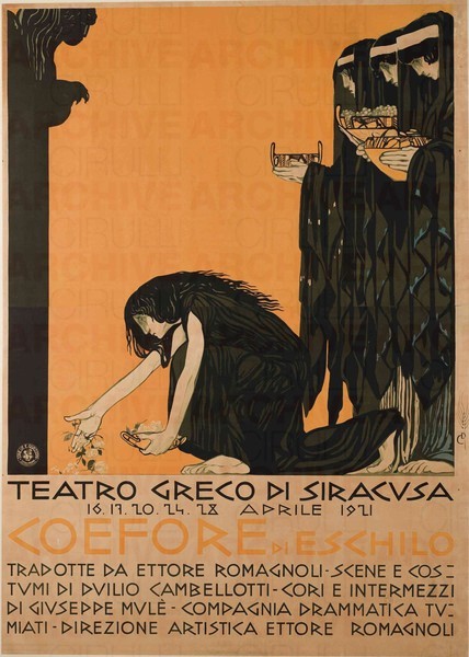 Teatro Greco di Siracusa . Coefore di Eschilo