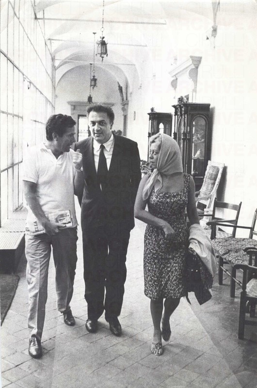 Federico Fellini e Giulietta Masina al Festival di Taormina