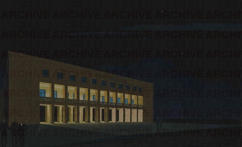 Esposizione Universale di Roma 1942 Studio per illuminazione del Palazzo degli Uffici
