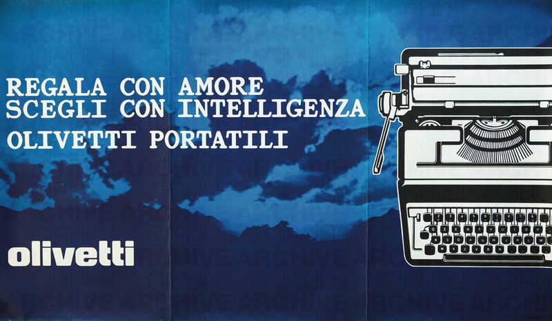 “Regala con amore scegli con intelligenza Olivetti portatili” (Olivetti Lettera 22)