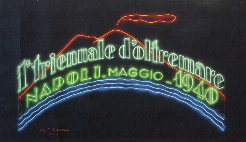 Studio per logo della 
Prima Triennale d’Oltremare
Napoli maggio 1940